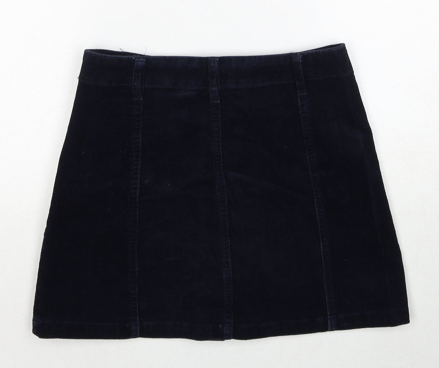 FOREVER 21 Womens Blue Cotton A-Line Skirt Size 26 in Button
