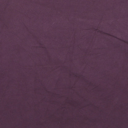 Uni Style Womens Purple Polyester Basic T-Shirt Size 10 Boat Neck - Embellished Neckline