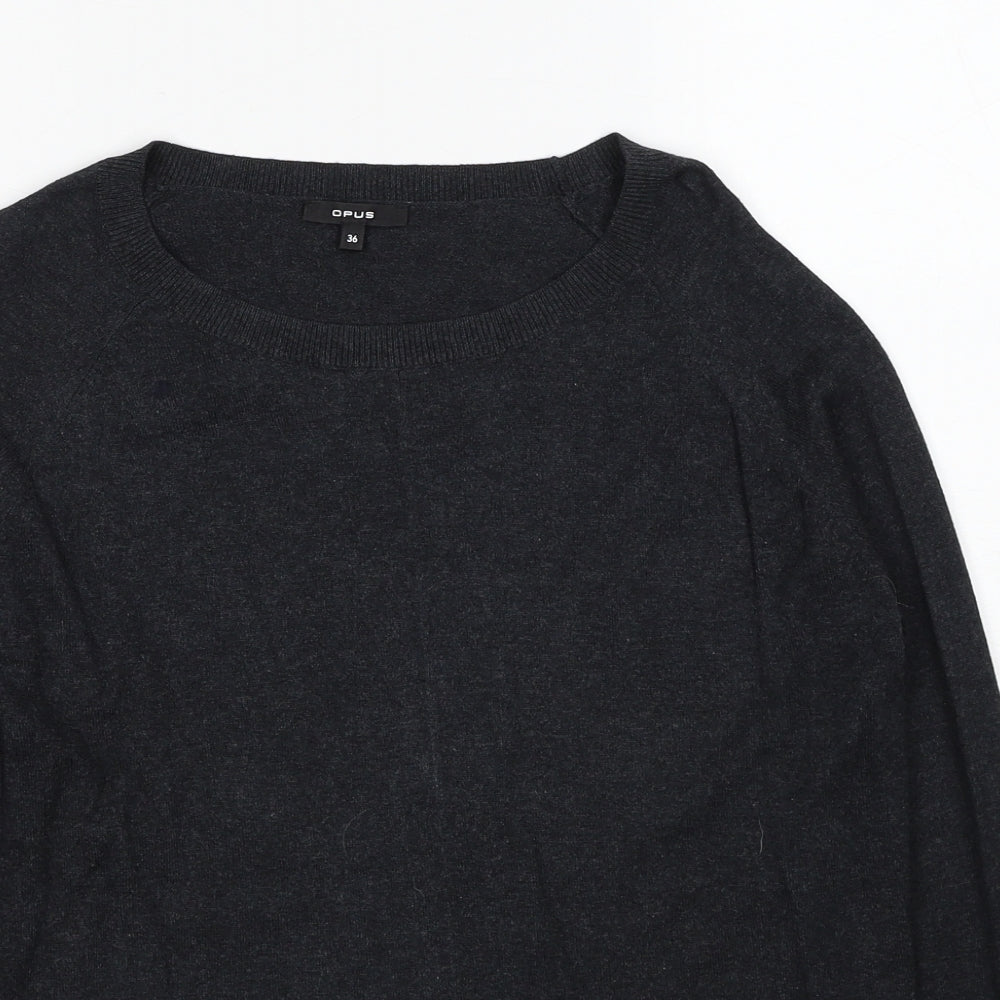 Womens UK Size 8 OPUS Grey Pullover Jumper