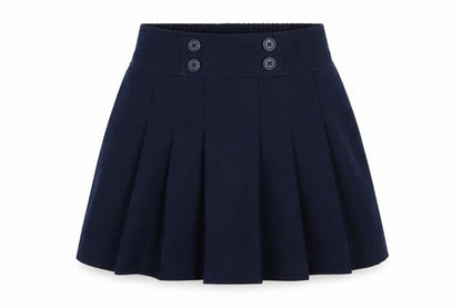 IZOD Girls Blue Polyester Flare Skirt Size 6 Years Regular Zip