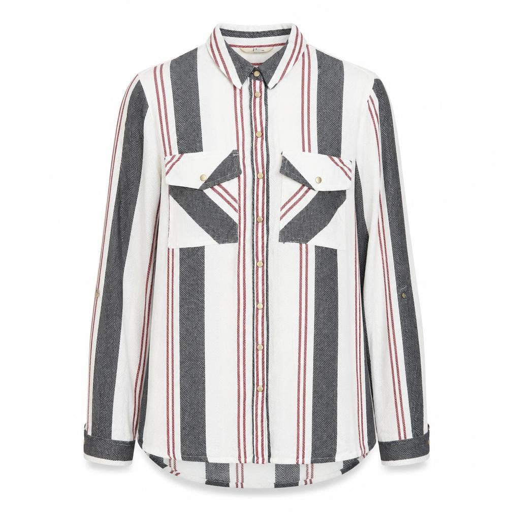 Womens UK Size 10 River Island White Basic Button-Up