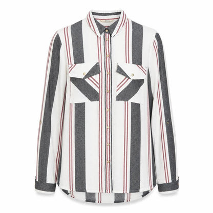 Womens UK Size 10 River Island White Basic Button-Up