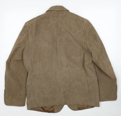 Mens UK Size 38 London Road Regular Brown Suit Jacket