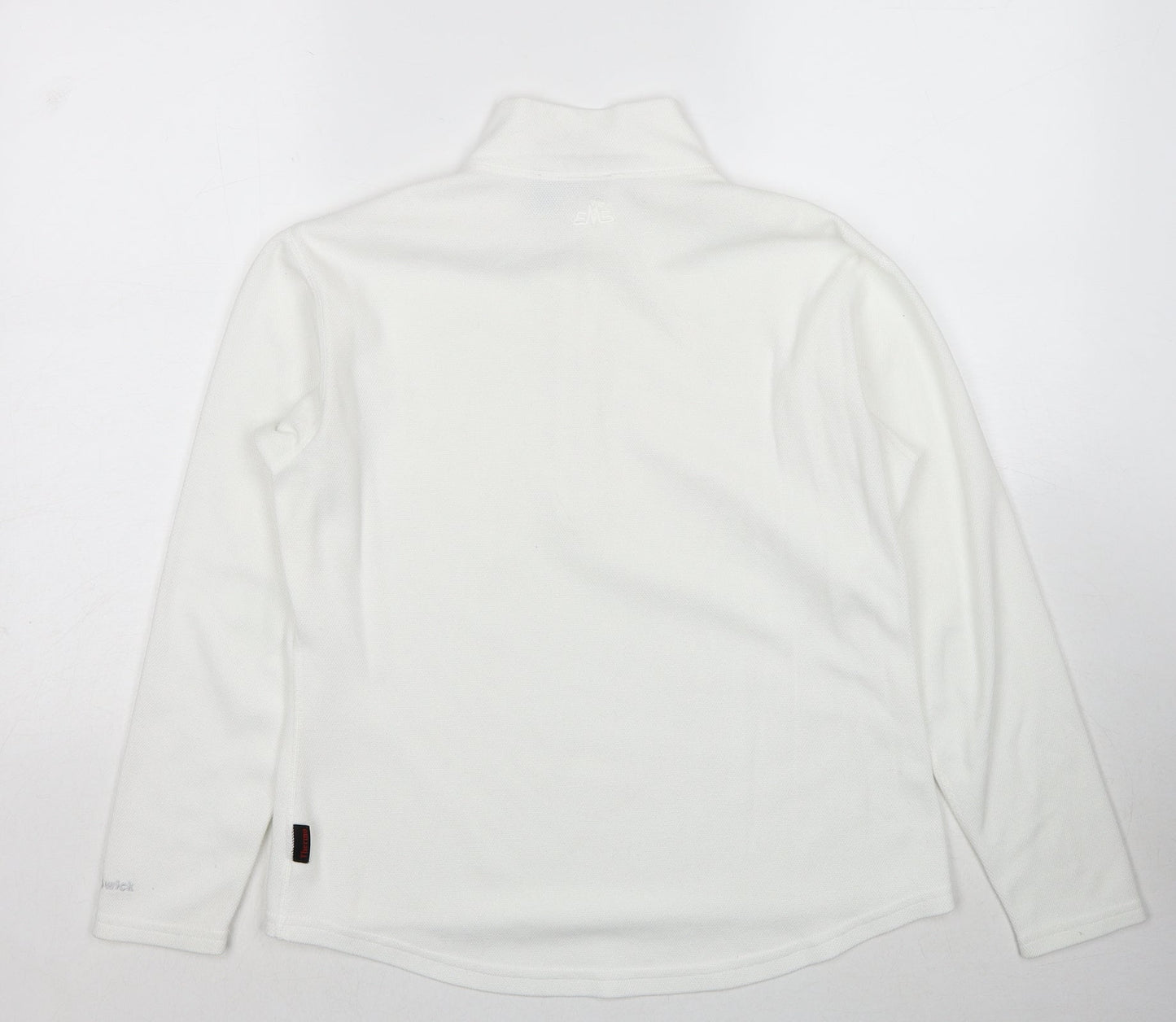 EMS Womens White Polyester Pullover Sweatshirt Size M Pullover