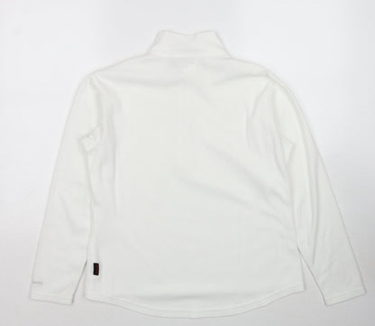 EMS Womens White Polyester Pullover Sweatshirt Size M Pullover