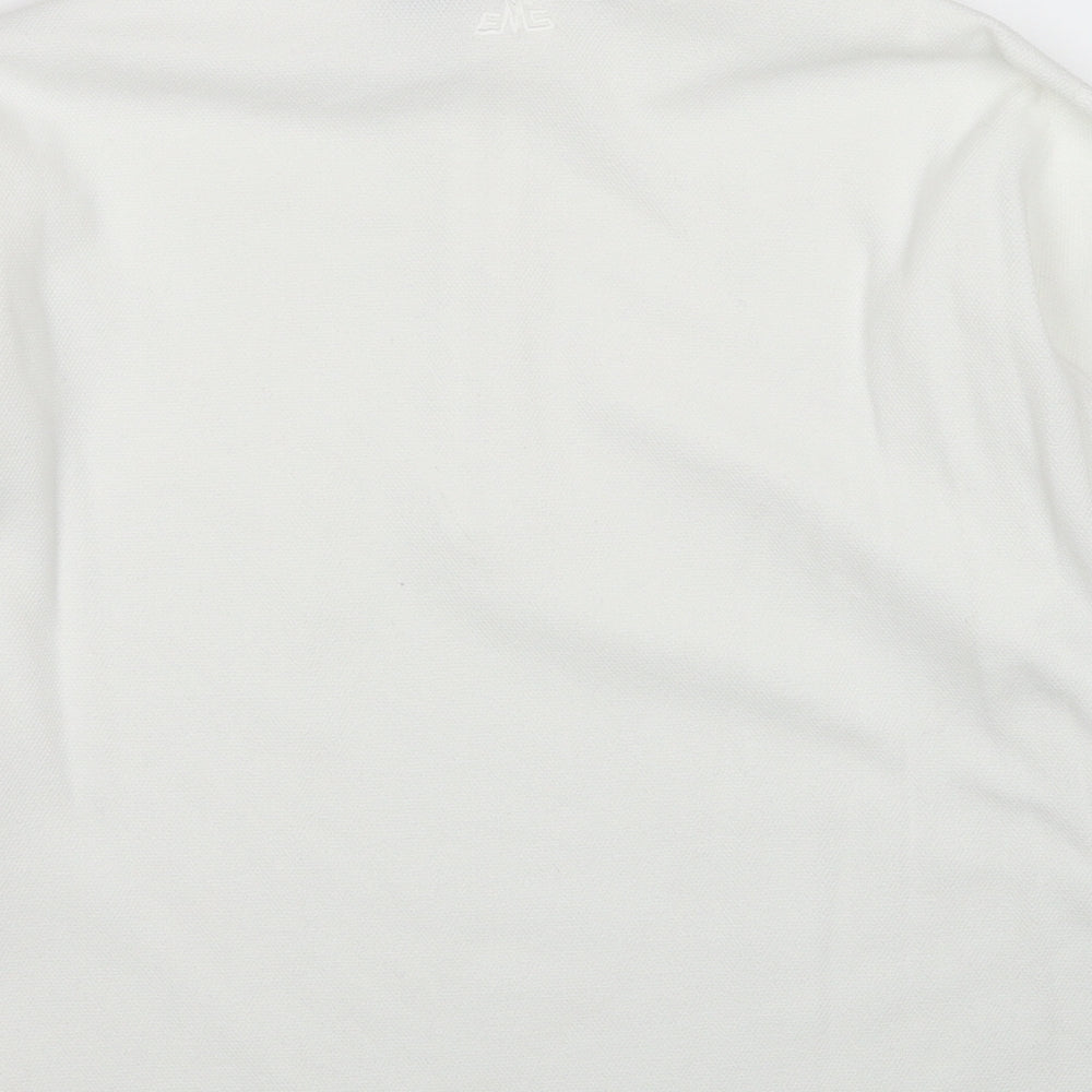 EMS Womens White Polyester Pullover Sweatshirt Size M Pullover