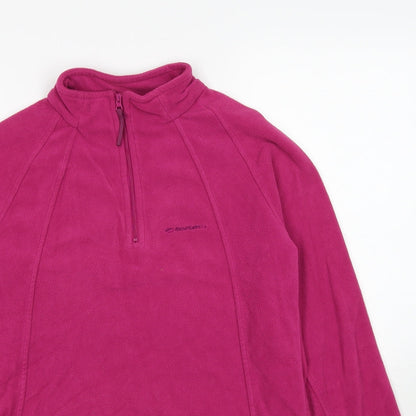 Mountain Life Womens Pink Polyester Pullover Sweatshirt Size 12 Pullover