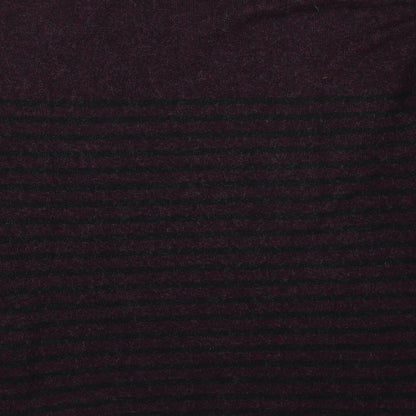 Joe Fresh Mens Purple Round Neck Striped Polyester Pullover Jumper Size L Long Sleeve