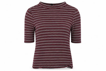 Womens UK Size 6 New Look Red Basic T-Shirt
