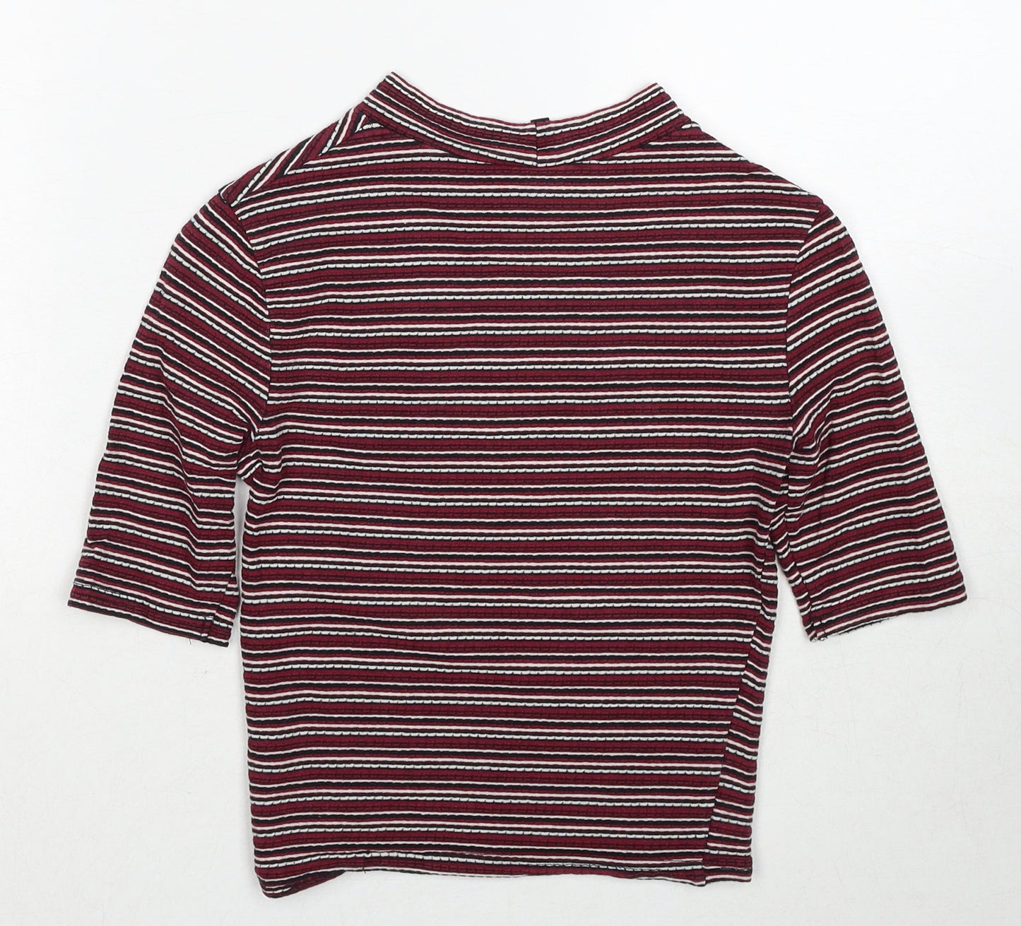 Womens UK Size 6 New Look Red Basic T-Shirt