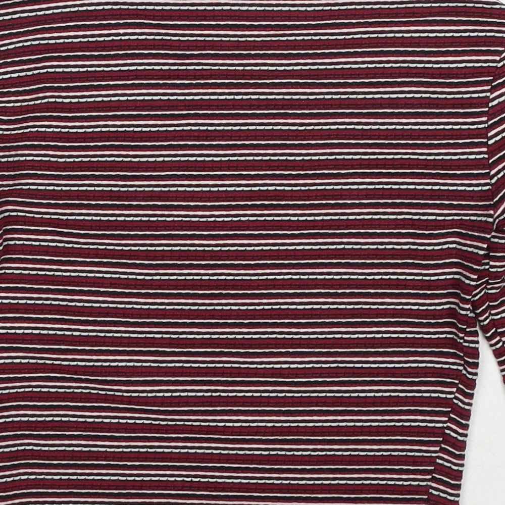 Womens UK Size 6 New Look Red Basic T-Shirt