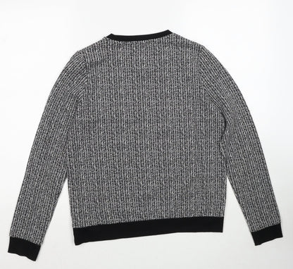 Just Female Womens Black Cotton Pullover Sweatshirt Size S Pullover