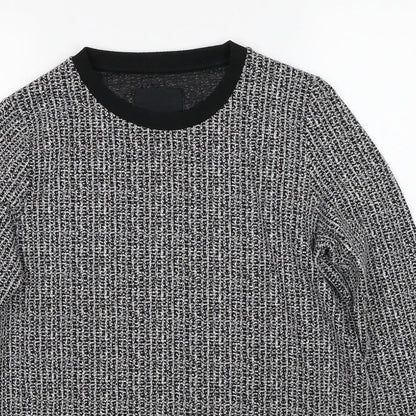 Just Female Womens Black Cotton Pullover Sweatshirt Size S Pullover