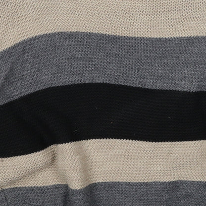 Womens UK Size S Blue Vanilla Multicoloured Pullover Jumper