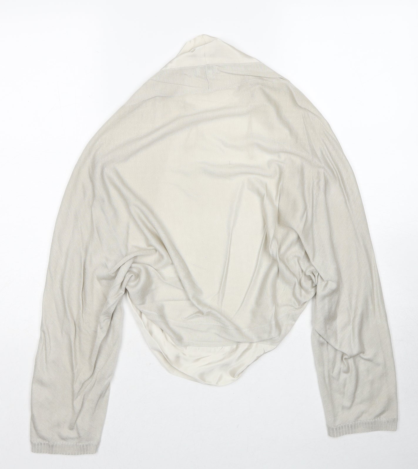 Womens UK Size L Untold Beige Shrug Jumper