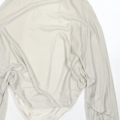 Womens UK Size L Untold Beige Shrug Jumper