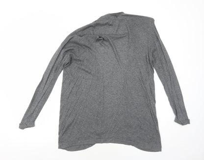 C&A Womens Grey V-Neck Viscose Cardigan Jumper Size S - Open