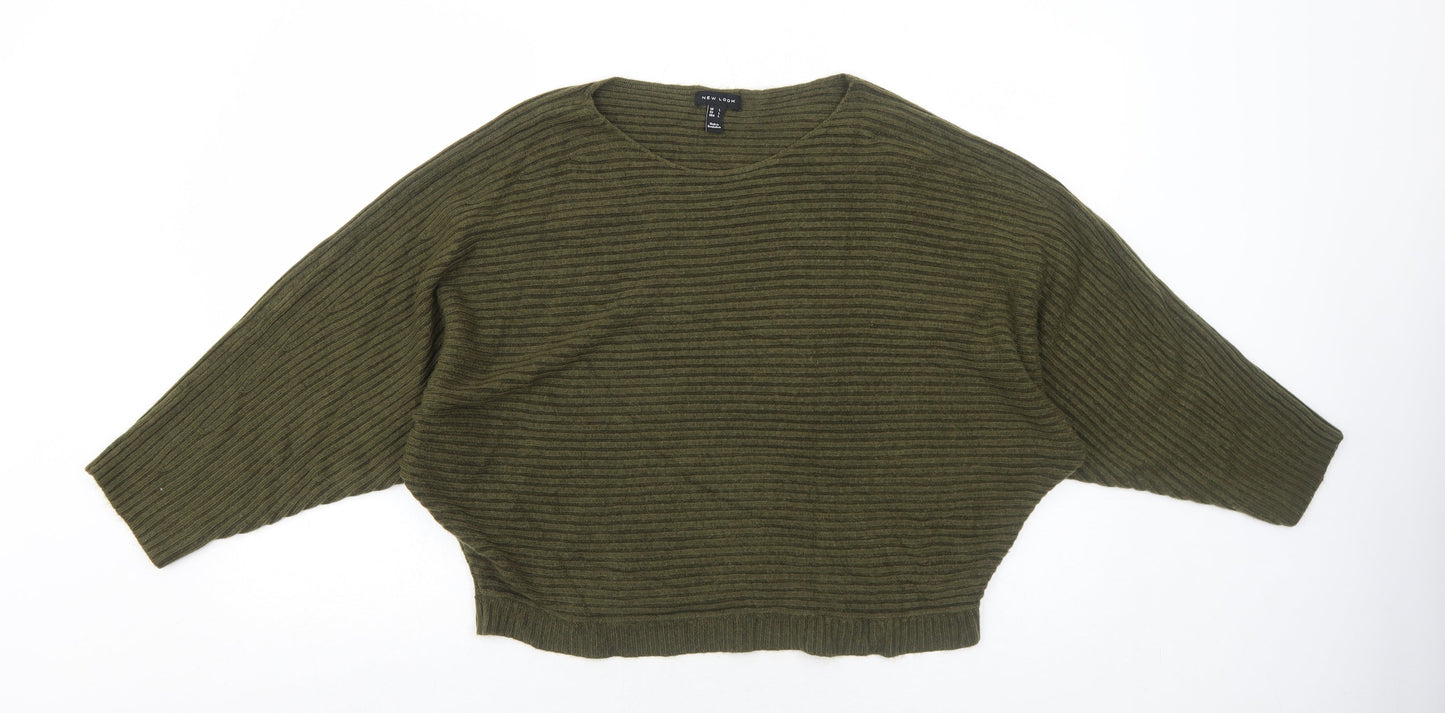 Womens UK Size L New Look Green Pullover Jumper