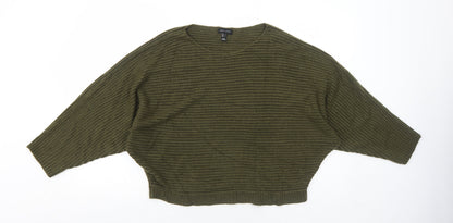 Womens UK Size L New Look Green Pullover Jumper
