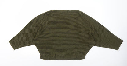 Womens UK Size L New Look Green Pullover Jumper