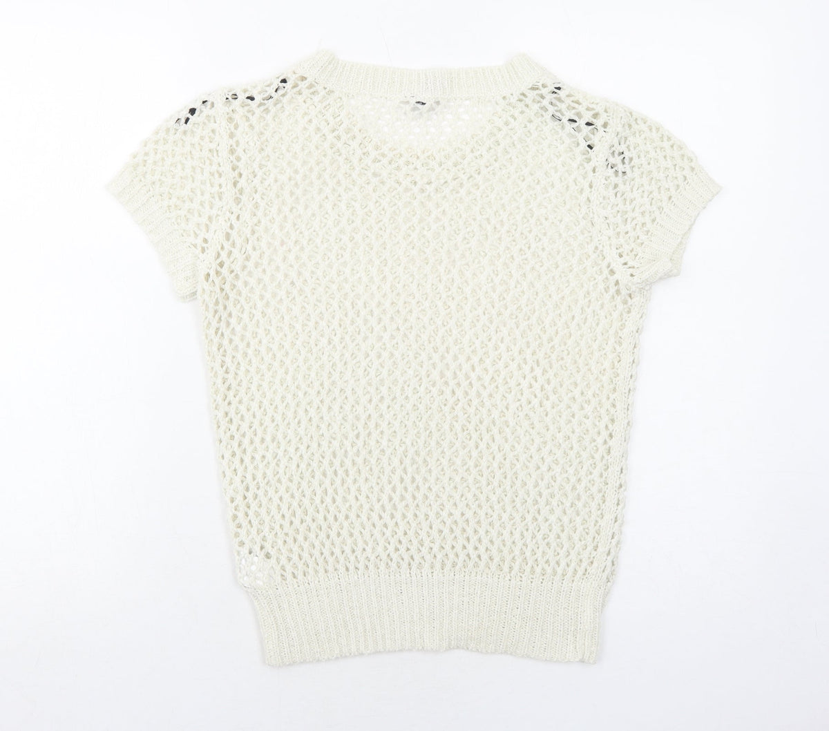 Womens UK Size 10 H&M White Pullover Jumper