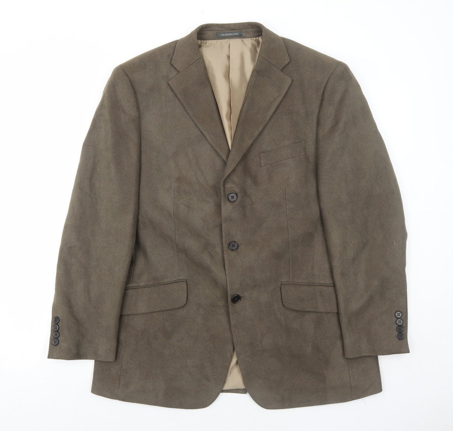 Mens UK Size 40 Greenwoods Regular Brown Suit Jacket