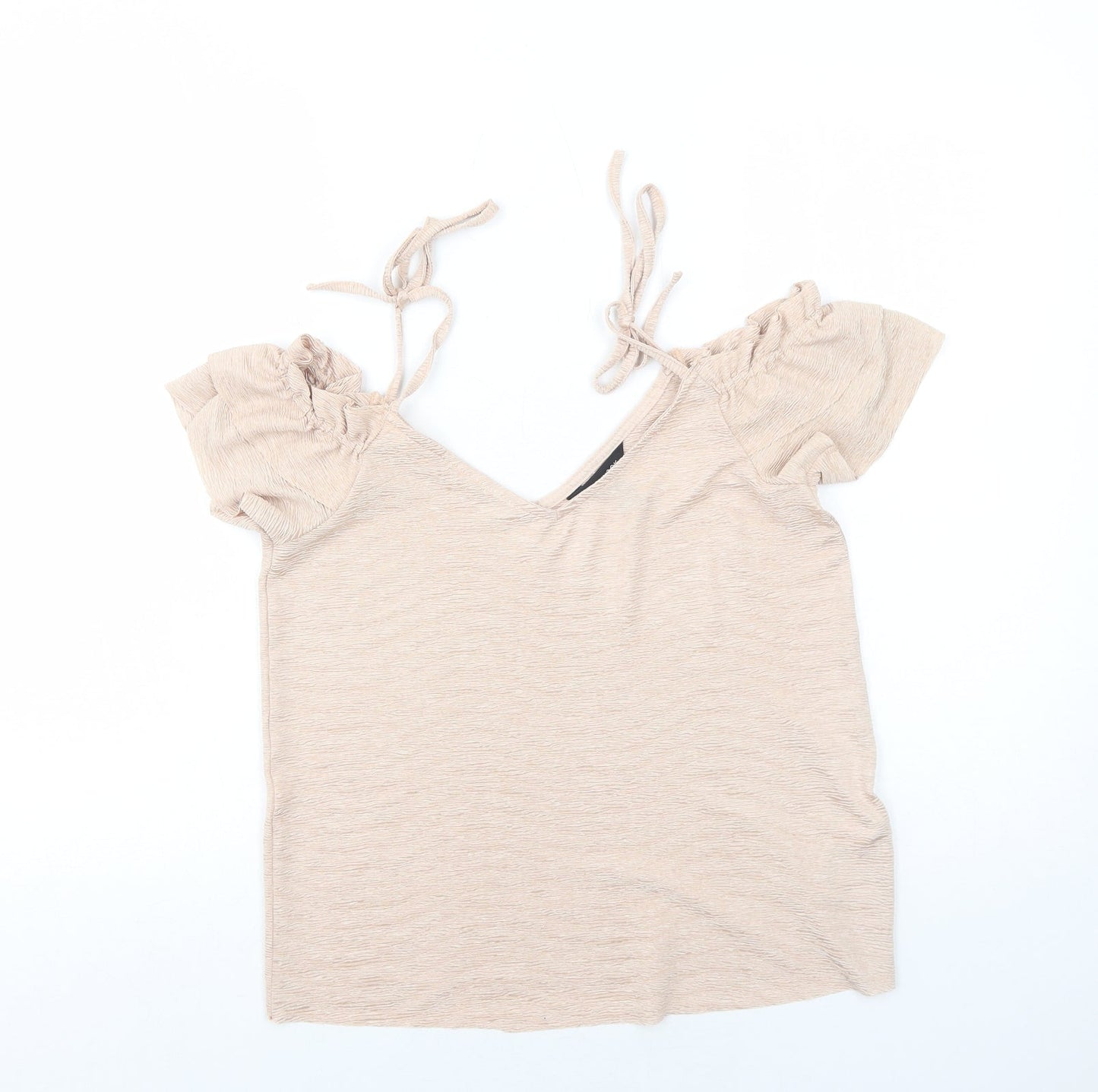 Womens UK Size 6 New Look Pink Basic Blouse