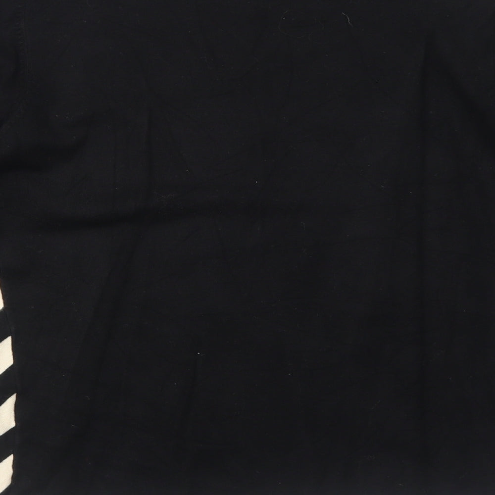 Frank Saul Womens Black Round Neck Viscose Pullover Jumper Size S