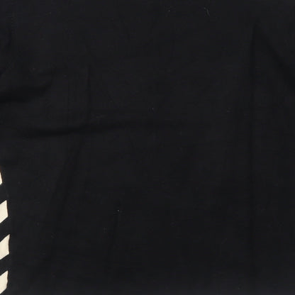 Frank Saul Womens Black Round Neck Viscose Pullover Jumper Size S