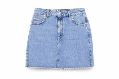 Womens UK Size 6 Topshop A-Line Denim Skirt