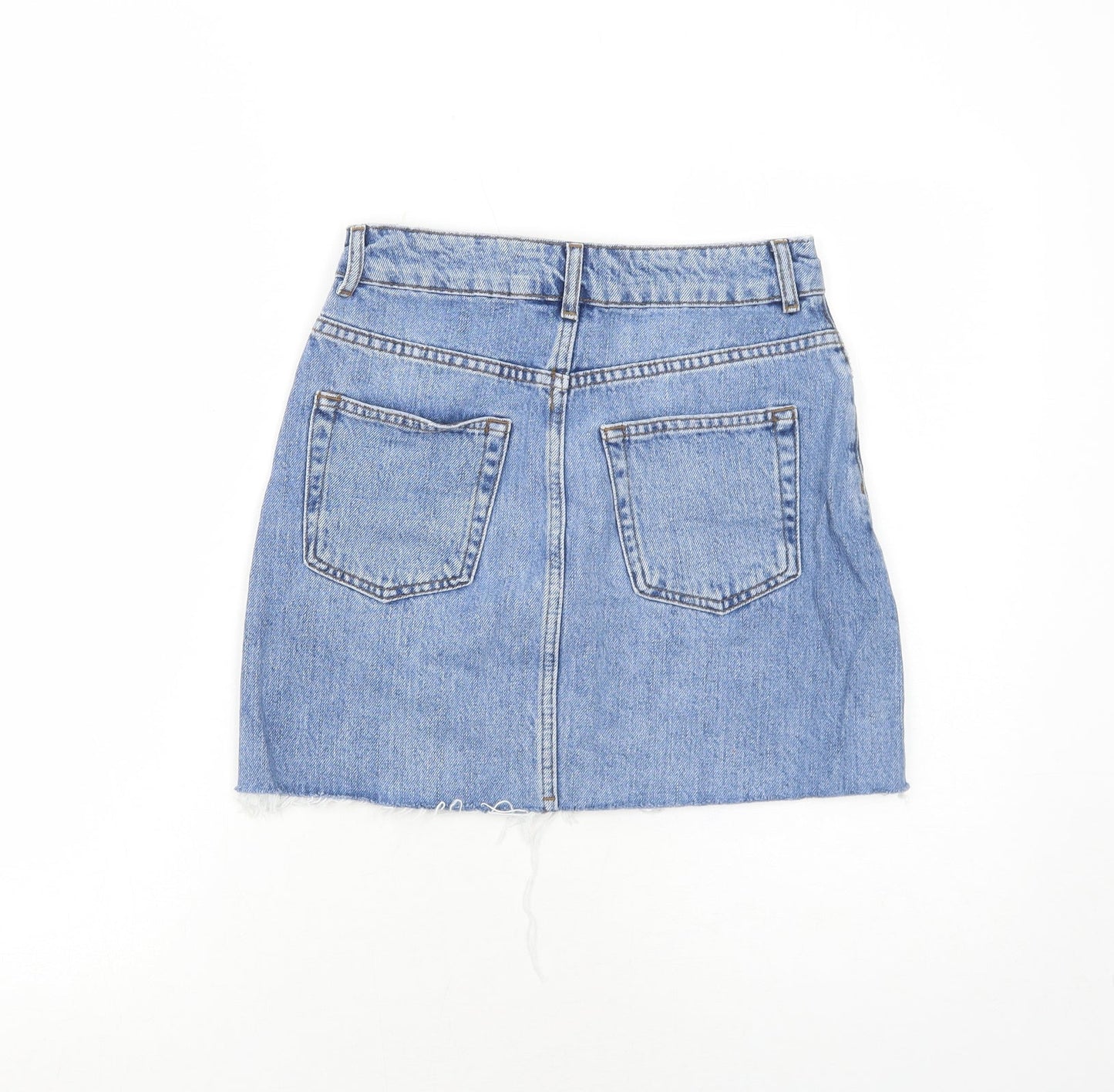 Womens UK Size 6 Topshop A-Line Denim Skirt