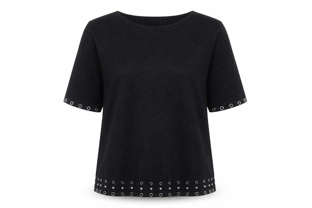 Womens UK Size S Wallis Black Basic Blouse