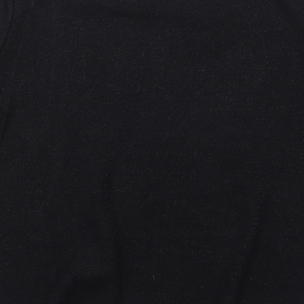 Womens UK Size S Wallis Black Basic Blouse
