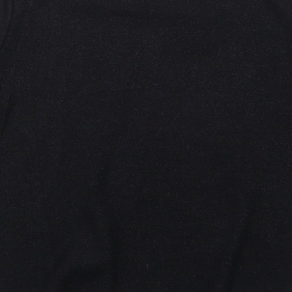 Womens UK Size S Wallis Black Basic Blouse