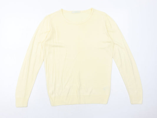 Womens UK Size 8 Marks and Spencer Yellow Pullover Jumper