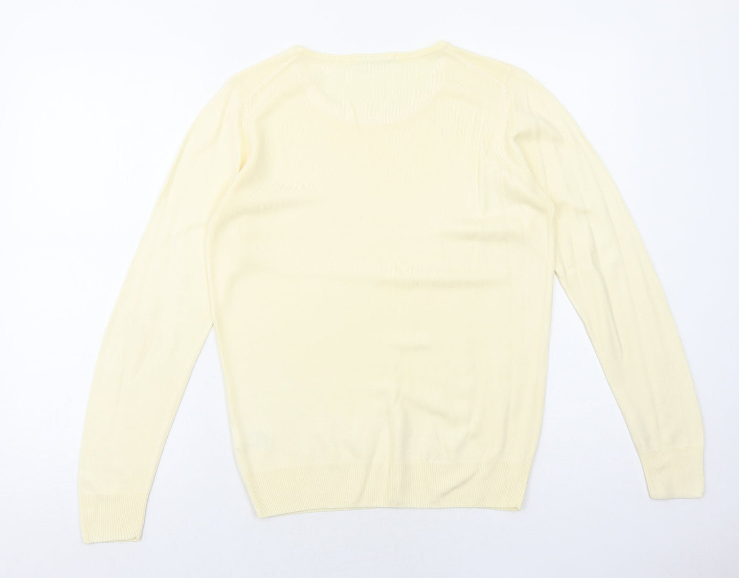Womens UK Size 8 Marks and Spencer Yellow Pullover Jumper