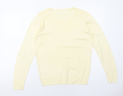 Womens UK Size 8 Marks and Spencer Yellow Pullover Jumper