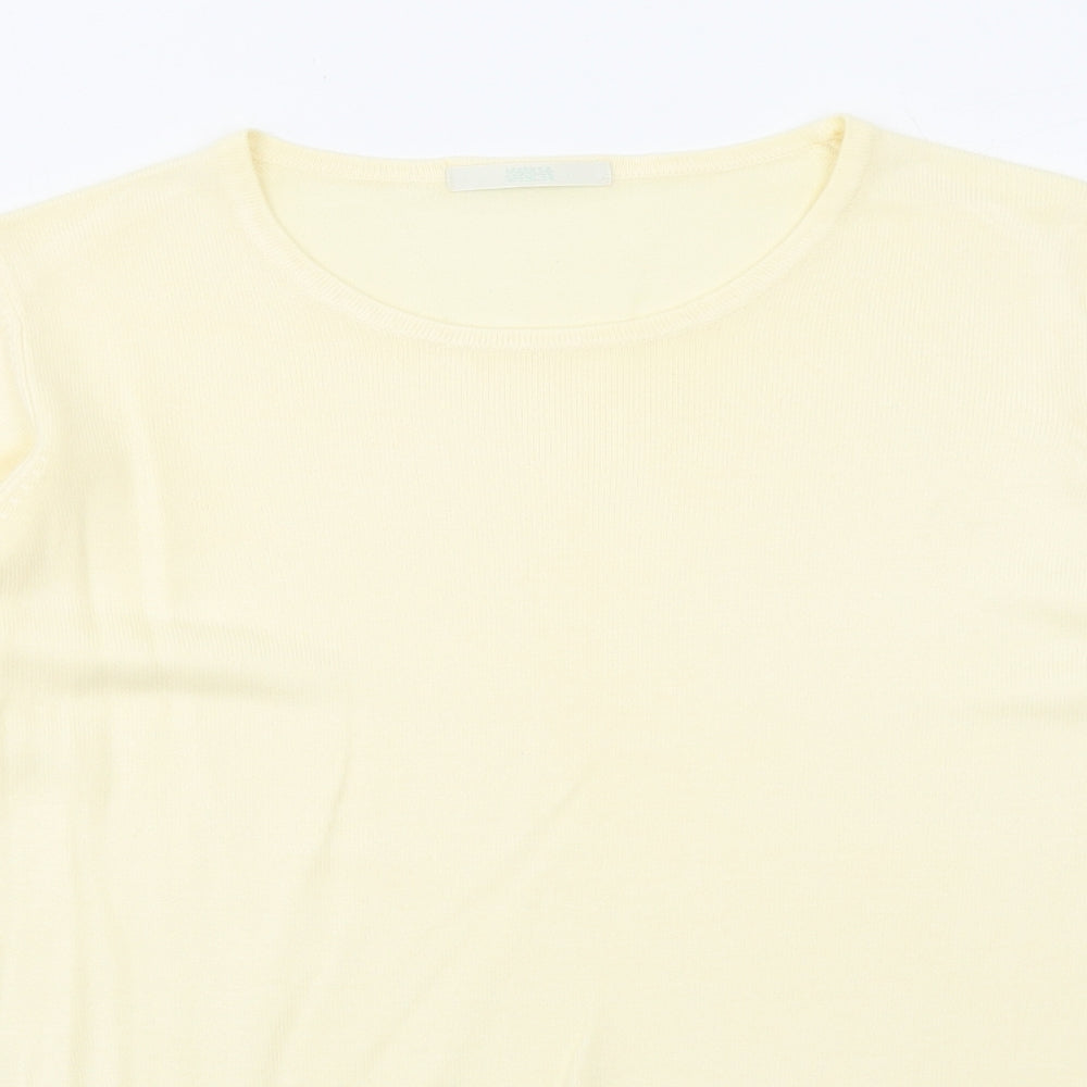 Womens UK Size 8 Marks and Spencer Yellow Pullover Jumper