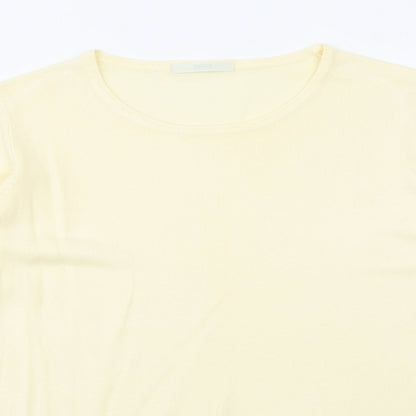 Womens UK Size 8 Marks and Spencer Yellow Pullover Jumper