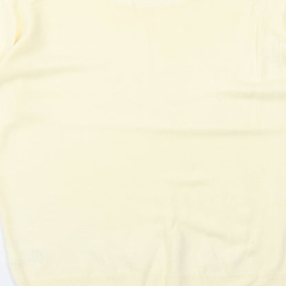 Womens UK Size 8 Marks and Spencer Yellow Pullover Jumper