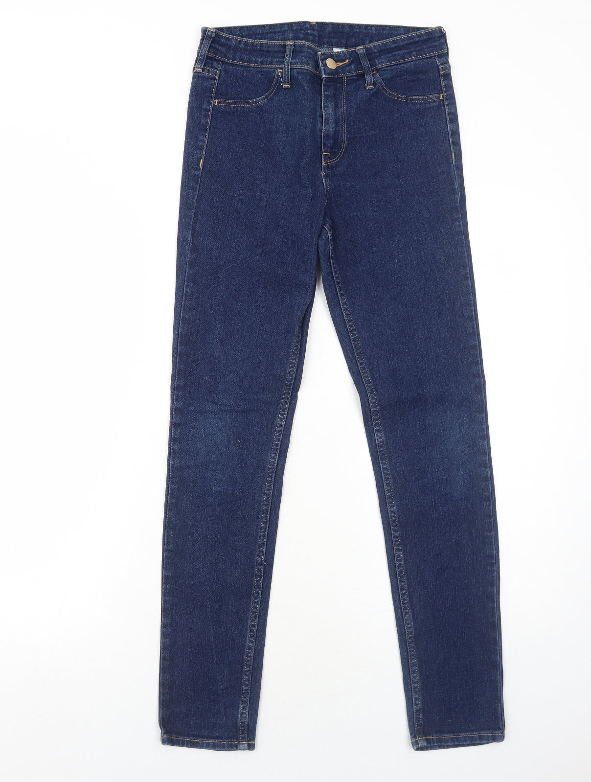 Womens UK Size 6 H&M Regular Fit Skinny Blue Jeans