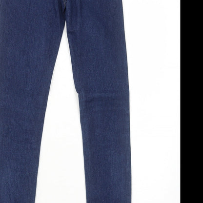 Womens UK Size 6 H&M Regular Fit Skinny Blue Jeans