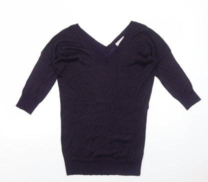 Womens UK Size 8 NEXT Purple Pullover Jumper