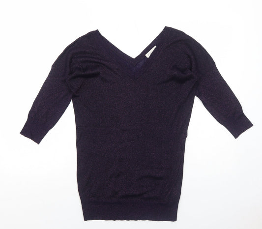Womens UK Size 8 NEXT Purple Pullover Jumper