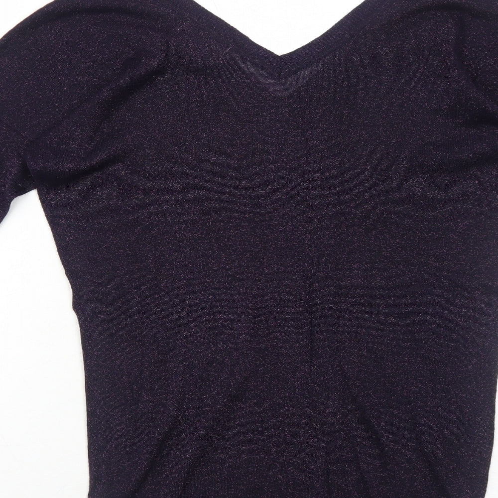 Womens UK Size 8 NEXT Purple Pullover Jumper