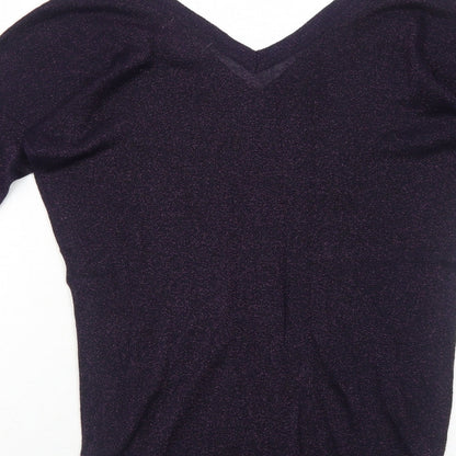 Womens UK Size 8 NEXT Purple Pullover Jumper