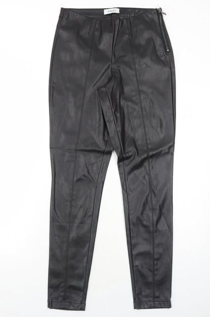 Womens UK Size M Pieces Regular Fit  Black Trousers