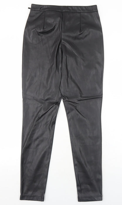 Womens UK Size M Pieces Regular Fit  Black Trousers