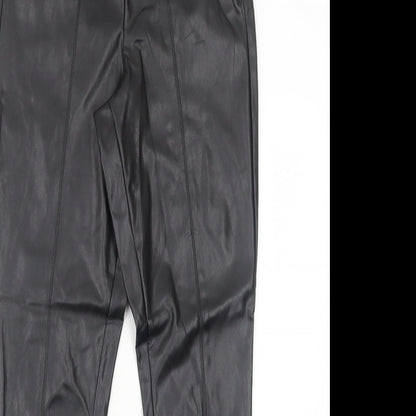 Womens UK Size M Pieces Regular Fit  Black Trousers