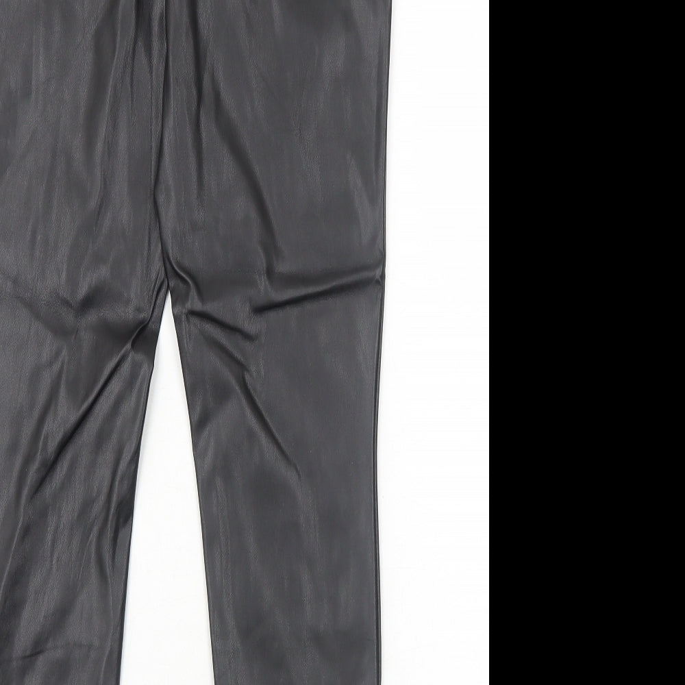 Womens UK Size M Pieces Regular Fit  Black Trousers